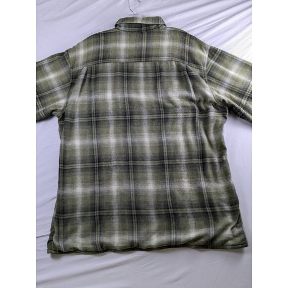 Vintage Wrangler Rugged Wear Thermal Lined Flannel Shirt Jacket Shacket Mens Lrg - Picture 2 of 15